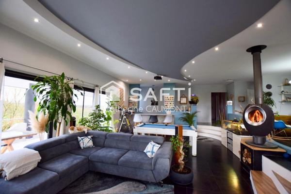 À la campagne, entre Soual et Revel, maison récente avec vue