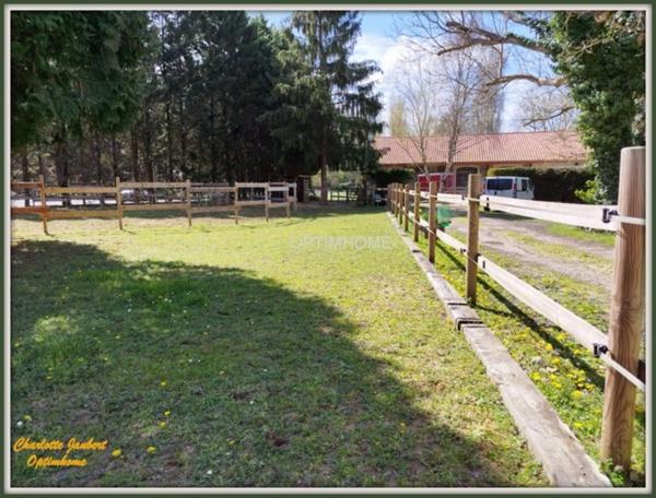 maison divisée en 2 habitations ( +possibilité boxes + rond de longe + terrain en +)