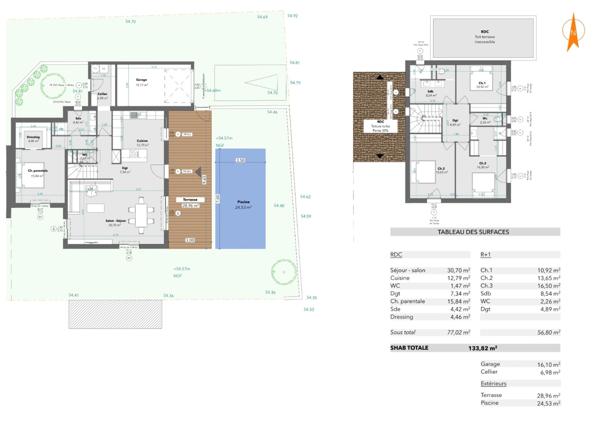 CLAPIERS (34830) – TERRAIN VIABILISE et PROJET DE CONSTRUCTION INCLUS