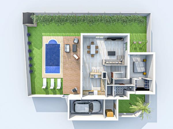 CLAPIERS (34830) – TERRAIN VIABILISE et PROJET DE CONSTRUCTION INCLUS