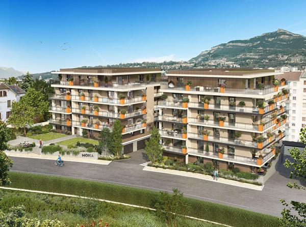 Centre ville, de Chambery residence neuve du T2 au T4 terrasse