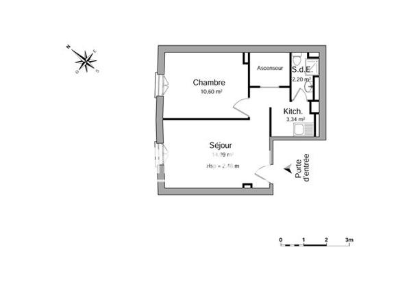 Location Appartement 2 pièces 32.2 m² - 33 RUE SAINT AGRICOL Avignon 84000