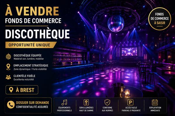 Fonds de commerce Discotheque Brest , Brest