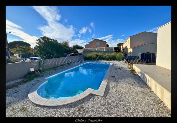Agde (34300) DEPT 34. LE GRAU D'AGDE. VILLA PLAIN-PIED 3 CH. PISCINE, 2 TERRASSES ET GRAND GARAGE