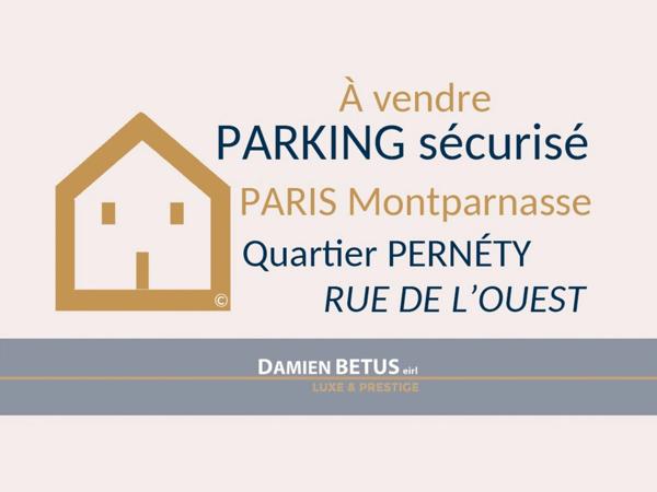 Dpt Paris (75), à vendre Place de PARKING, PARIS 14EME ARRONDISSEMENT