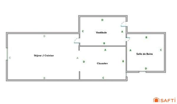 Studio de 26 m² - proximité plage et commerces.