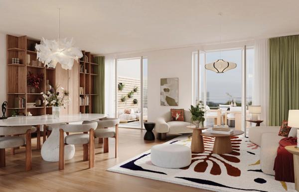 Appartement à vendre 4 pièces 97m2 - terrasse - 2 parking - cave - CHATOU (78)