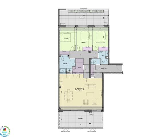 Appartement 4 pièces 103.97 m2