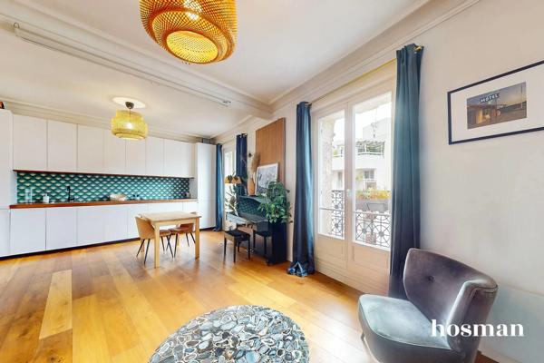 Buttes-Chaumont - 2 pièces de 51 m2 - Lumineux - Rue Rampal, Paris - Coup de coeur