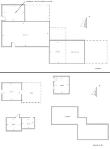 Maison à vendre 4 pièces proche de CONNERRE (72)FERMETTE en campagne isolée de 60 m² habitables 2 chambres avec un potentiel evolutif sur dependances, 1 hectare de terrain avec ruisseau