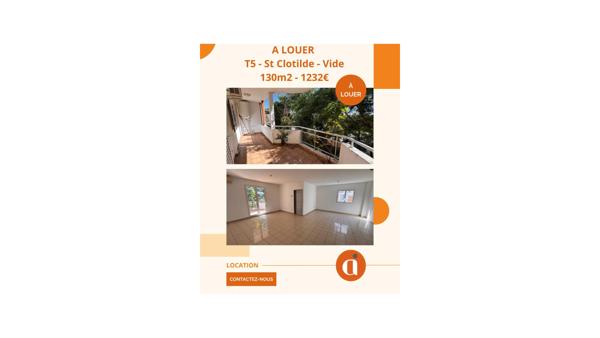 Duplex/Triplex 5 pièces - 138m² Sainte Clotilde (97490)