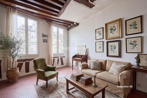 A vendre - appartement - Paris 75004 - Proche place des Vosges