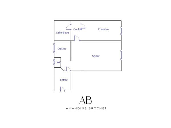 Appartement 2 pièces - 35 m² Exclusivité efficity