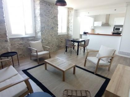Appartement - Oloron-sainte-marie - Réf.:205408 OLORON CENTRE-VILLE - GRAND APPARTEMENT T3 AVEC TERRASSE ET VUE SUR LE GAVE -