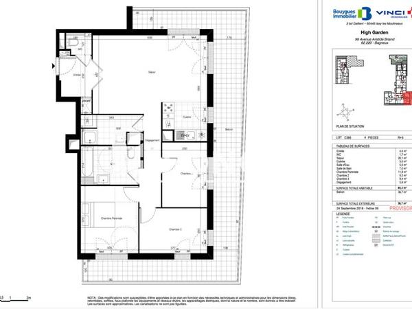Location Appartement 4 pièces 85.3 m² - Bagneux 92220