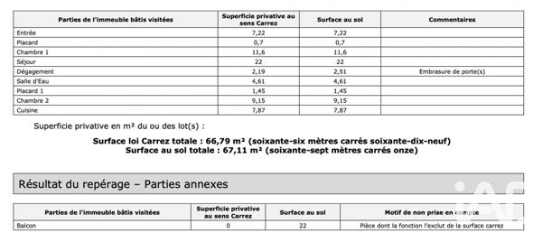 Appartement à vendre 3 pièces 67 m² Vitry-sur-Seine