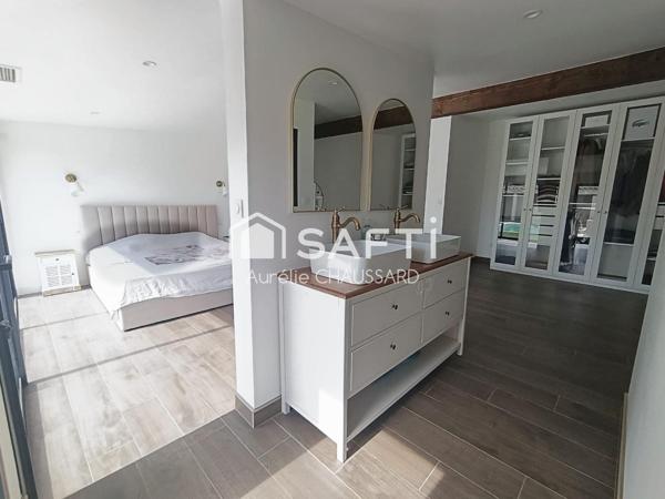 Plain-pied 3 chambres garage piscine