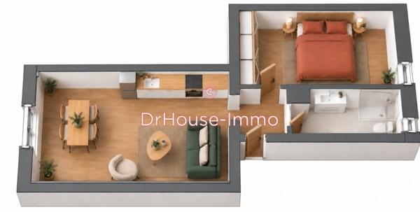 Appartement à vendre 2 pièces de 34 m²