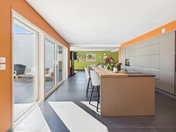 Maison contemporaine à haute performance énergétique