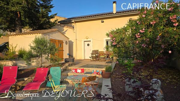 En Ardèche, dans la magnifique Vallée de l'Eyrieux et à 25 minutes de Valence et de l'autoroute A7, grande maison de 248 m² - belles prestations - Terrains plat - Bois - Source - Arrêt bus pr Valence