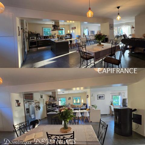 En Ardèche, dans la magnifique Vallée de l'Eyrieux et à 25 minutes de Valence et de l'autoroute A7, grande maison de 248 m² - belles prestations - Terrains plat - Bois - Source - Arrêt bus pr Valence