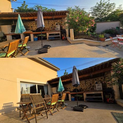 En Ardèche, dans la magnifique Vallée de l'Eyrieux et à 25 minutes de Valence et de l'autoroute A7, grande maison de 248 m² - belles prestations - Terrains plat - Bois - Source - Arrêt bus pr Valence