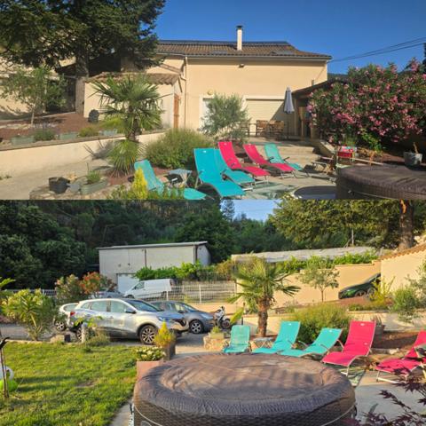 En Ardèche, dans la magnifique Vallée de l'Eyrieux et à 25 minutes de Valence et de l'autoroute A7, grande maison de 248 m² - belles prestations - Terrains plat - Bois - Source - Arrêt bus pr Valence