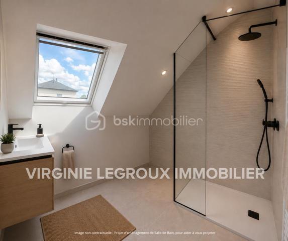 A la recherche d'une maison récente (2014), offrant un beau potentiel à ses futurs propriétaires, une maison avec une chambre et une salle de bain au rez-de-chaussée, située dans un lotissement calme ? J'ai peut-être cela... je vous laisse lire la suite...
Nous commencerons la visite de cette maison en brique par une entrée avec un grand placard, idéal pour y ranger, manteaux et chaussures et ouverte sur le salon-séjour lumineux de 40m2. Sur la gauche du séjour, la cuisine de 8m2 qui vous restera à aménager selon vos envies. 
Pratique, de la cuisine nous accédons à la buanderie de 5m2 qui elle donne accès au garage. 
Nous poursuivrons la visite du rez-de-chaussée avec un wc séparé, une salle d'eau de 4m2 environ et une chambre de 10m2. 
Nous continuerons avec l'étage, un couloir distribue une chambre de 16m2 (jamais utilisée), une pièce de 6m2 avec emplacement prévue pour une future salle d'eau et wc et une autre pièce de 40m2 au sol,  un grenier aujourd'hui déja équipée d'une fenêtre avec volet roulant électrique, prévue pour la création d'une ou deux chambres supplémentaires. Vous avez l'espace, à vous d'en créer le contenu souhaité selon vos besoins. 
L'unique mode de chauffage de cette maison est une pompe à chaleur (chauffage au sol) avec une faible consommation de 85€ par mois. 
Toutes les menuiseries sont en pvc double vitrage avec volets roulants électriques. La taxe est foncière est de 800€. 
Coté stockage, direction le garage et quel garage ! Rare, il fait 50m2 avec une hauteur permettant d'y stationner un camping car, van ou camion aménagée, la porte est motorisée et un grenier a été aménagé au-dessus. Coté jardin, vous pourrez profiter de la parcelle de 540m2 entièrement aménagée. Les clôtures sont faites, la terrasse avec store banne, les enrobés...., il faut restera à fermer par un grillage le coté de la maison si vous le souhaitez. 
 Alors cette maison coche plusieurs de vos critères ? Ne tardez pas, appelez-moi !
Et n'oubliez pas, Saint-Pierre-La-Cour est une commune dynamique de 2300 habitants avec une école privée, une école publique, un collège privé, un pôle enfance jeunesse, mais aussi, médecins, dentiste, kiné, centre de soins infirmiers, ostéopathes, orthophoniste, psychologue, sage-femme,  pharmacie, infirmières libérales ainsi que de nombreuses infrastructures sportives, des commerces (supérette, boulangerie, boucherie, coiffeurs, bar, etc), avec son accès rapide à l'axe Rennes-Laval et à l'autoroute ainsi que sa gare ferroviaire avec ses arrêts quotidiens.