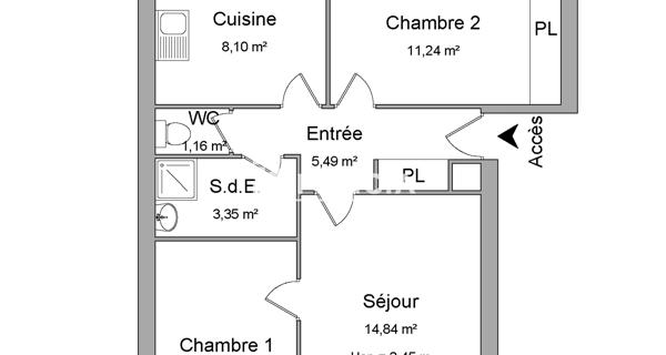 Location Appartement 3 pièces 53.64 m² - Ermont 95120