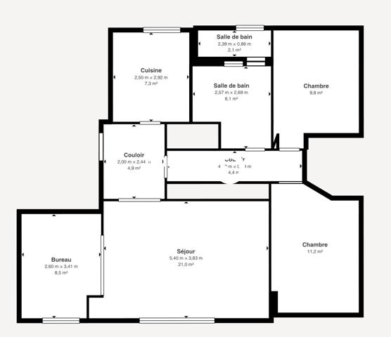 Vente appartement à Brest, 4 pièces 80m²