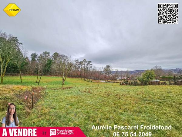 BRIVE - MALEMORT : TERRAIN CONSTRUCTIBLE avec VUE DEGAGEE - OPPORTUNITÉ RARE