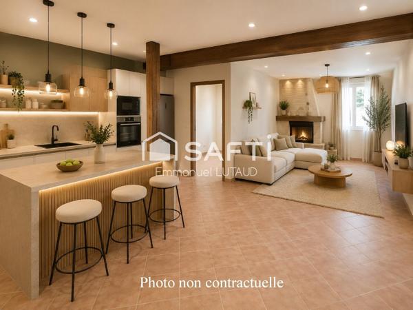 Maison de plain-pied 3 ch+ grenier aménageable
