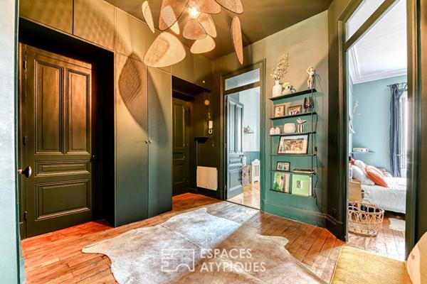 Haussmannien rénové par architecte à deux pas du métro