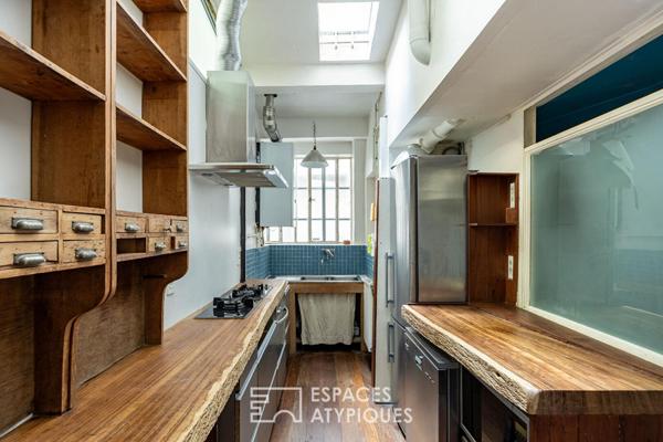 Atelier sous verrières à République