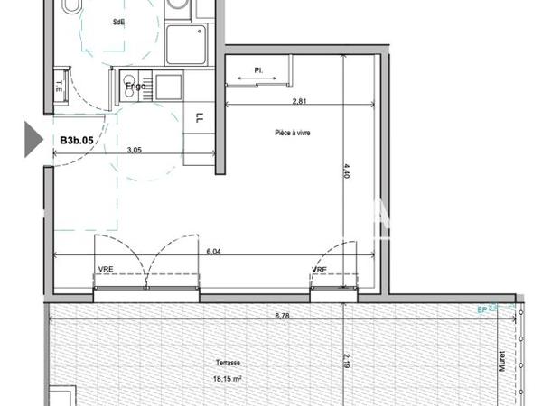 À vendre Appartement 2 pièces 29.79 m² - Aix-en-provence 13090