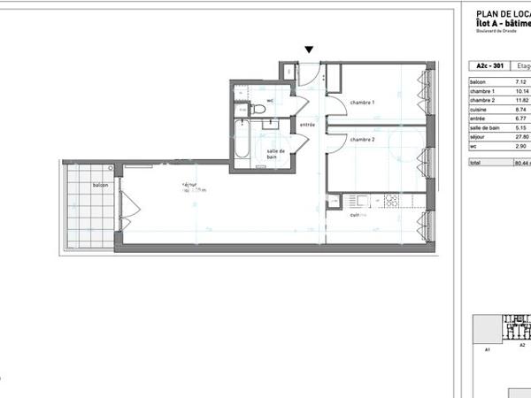 Location Appartement 3 pièces 73.1 m² - 4 RUE ANDROMEDE Strasbourg 67000