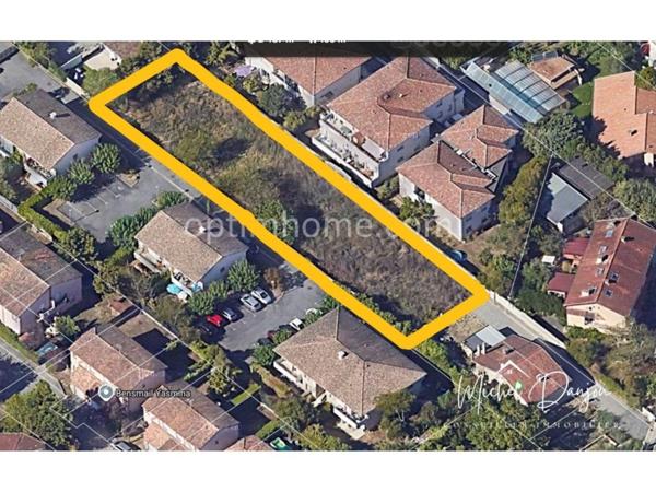 TOULOUSE LAFOURGUETTE, secteur calme, terrain plat à vendre de 1400 m²