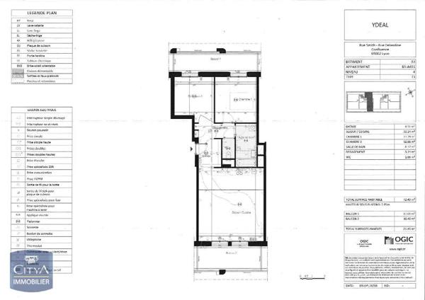 Appartement à louer 3 pièces 72.49m²