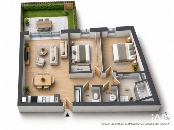 Appartement (neuf) à vendre 3 pièces 66 m² Saint-Gilles-Croix-de-Vie
