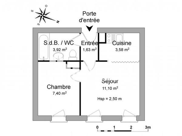 Location Appartement 2 pièces 27.63 m² - 12 RUE DES FABRIQUES Nancy 54000