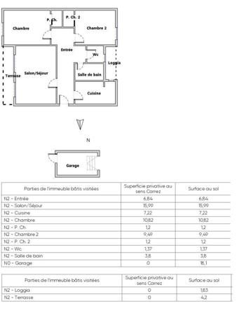 T3 traversant de 58 m² + garage 18 m² - Montpellier Sud
