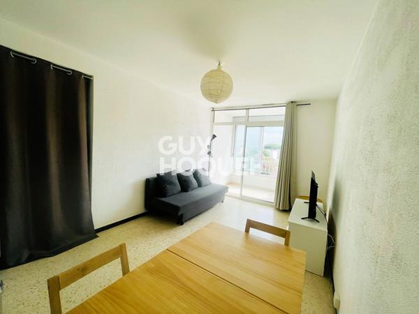 CARNON - MAUGUIO  Studio cabine 23m2  avec loggia 3.60m2 à 50 mètres de la plage