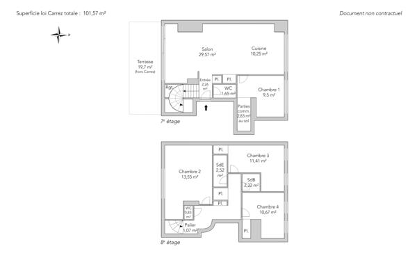 Appartement Paris 17e - COURCELLES / PEREIRE