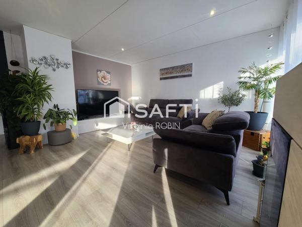 Pavillon plain-pied au coeur d'un village frontalier