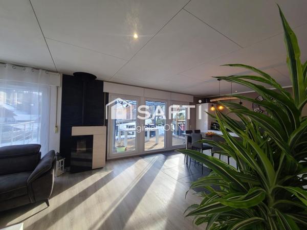 Pavillon plain-pied au coeur d'un village frontalier