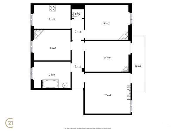 Appartement F4 à vendre  4 pièces - 78,99 m2 CANNES - 06