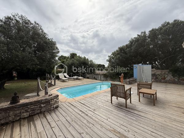 Baisse de prix importante
Charmante bergerie avec 2 chambres , de plain pied avec un grand salon sejour cuisine ouverte, 
cheminée, une piscine sur plus de 2400m 2 de terrain.
Disponible pour davantage d informations au 0660998949