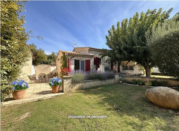 Maison de plain pied 4 pièces -  442 m2 de terrain
