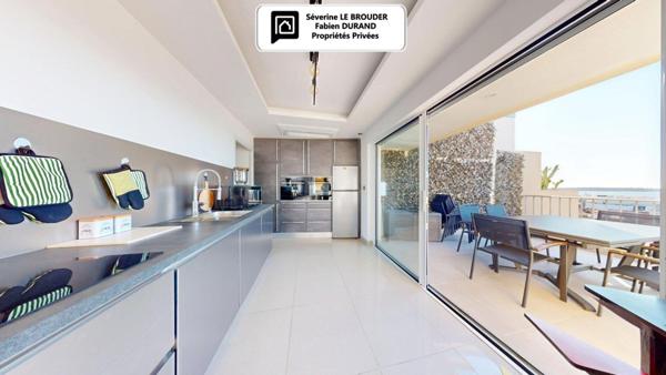 Penthouse 3 pièces 78 m²  - 86 m² de terrasses -Vue mer & Palais des Festivals