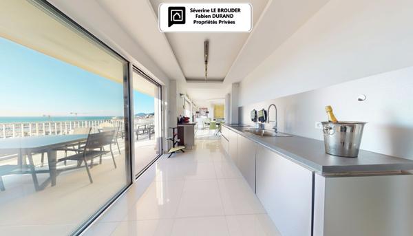 Penthouse 3 pièces 78 m²  - 86 m² de terrasses -Vue mer & Palais des Festivals